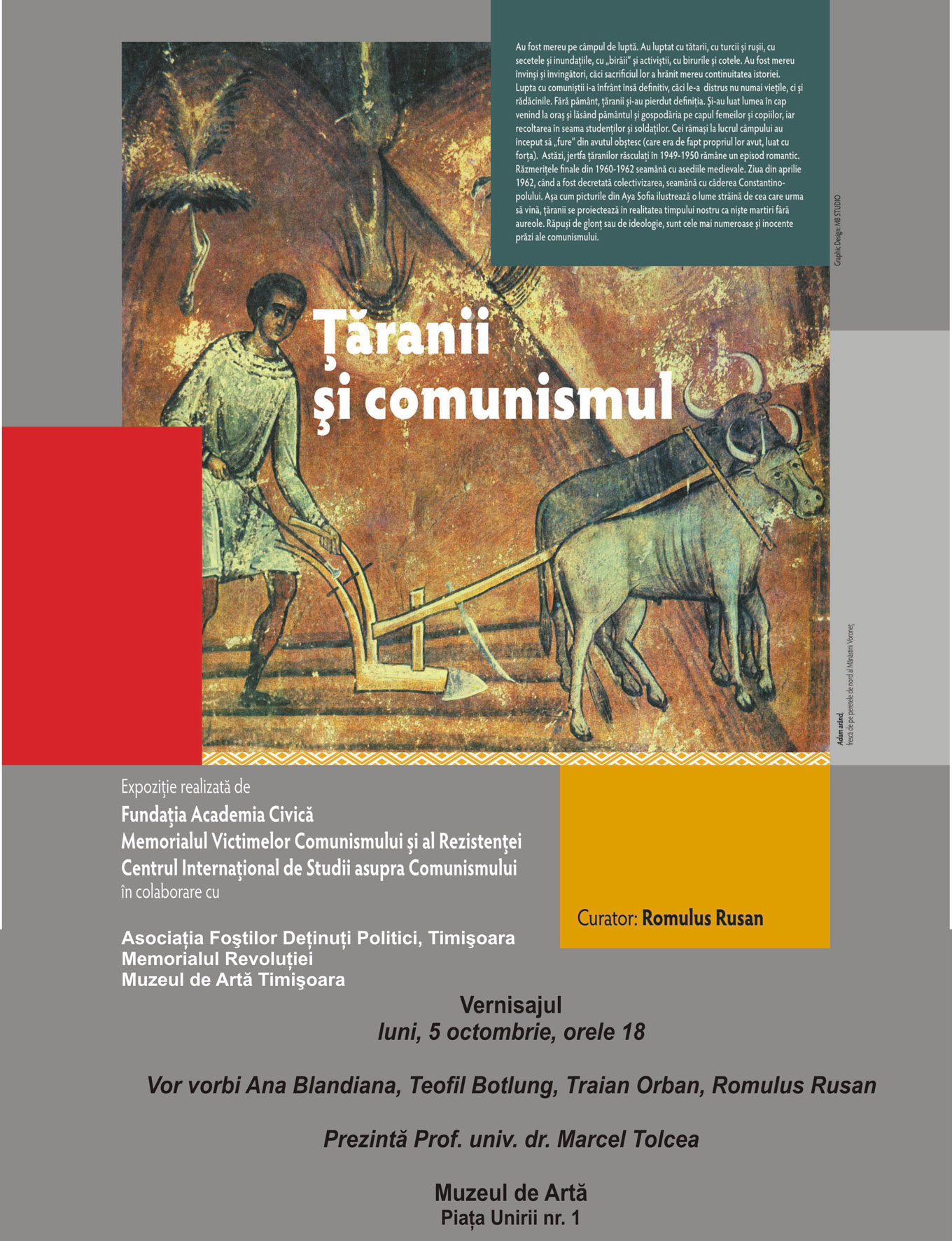 Expozitia Taranii si comunismul la Timisoara
