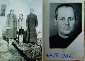 Preotul Teodor Istrate - cu familia inaitne de arestare și  dupa eliberarea din detentie (foto Muzeul Județean de Istorie Teleorman)