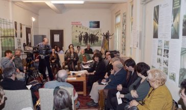 Conferinţa de presă Recensământul populaţiei concentraţionare din România (1945-1989). Ana Blandiana, Ioana Boca, Romulus Rusan